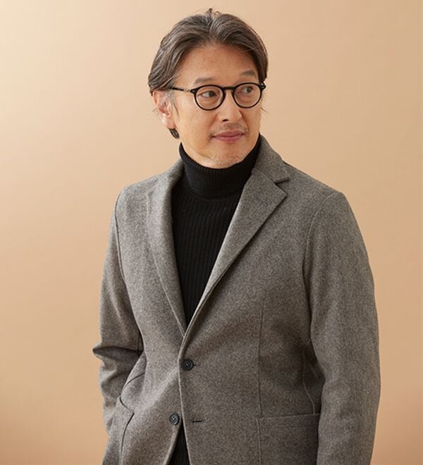 「ツイード調ストレッチジャケット（ビジネススーツ）」｜詳細画像