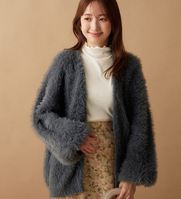 ふんわりシャギーニットコーディガン - ベルーナ【公式】