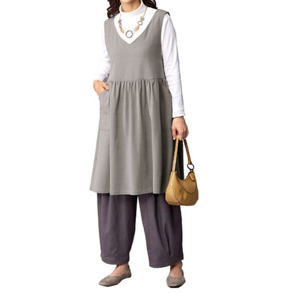 BELLUNA（ベルーナ）の「切替タックデザインバルーンパンツ（フルレングスパンツ）」｜詳細画像