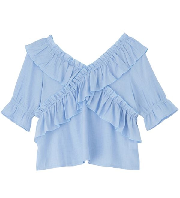 RANAN（ラナン）の「オフショルフリルブラウス（ブラウス）」｜詳細画像