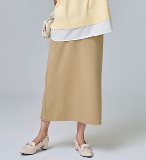 BELLUNA（ベルーナ）の「裏起毛素材ふくれジャカードナロースカート（ロングスカート）」｜詳細画像