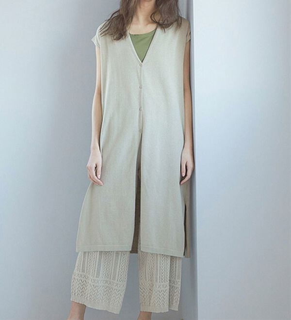 RANAN（ラナン）の「夏でも涼しい！綿１００％ニットセットアップ（セットアップ）」｜詳細画像