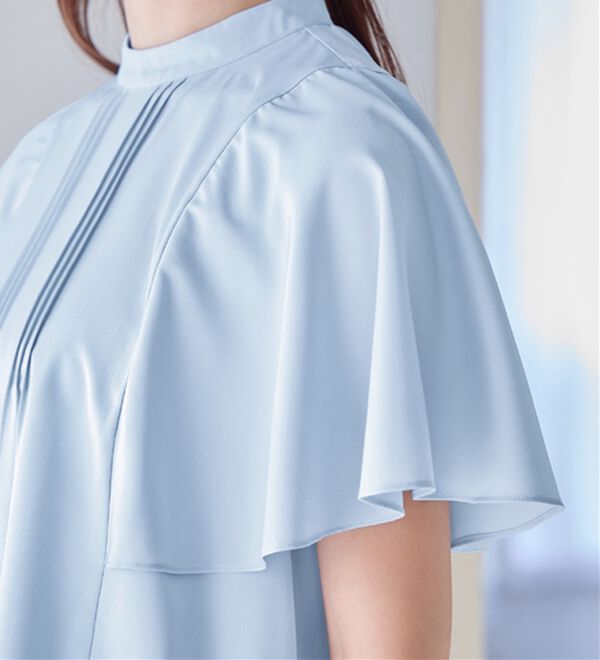 alotta（アロッタ）の「ピンタックフレアー袖ブラウス（ブラウス）」｜詳細画像