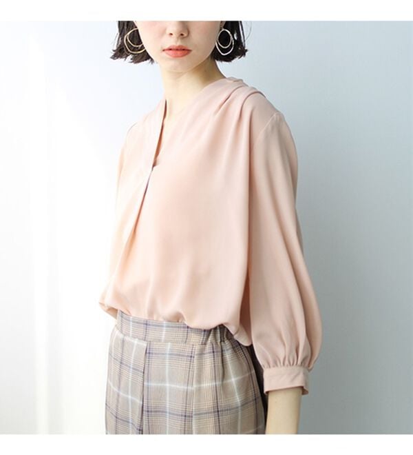 シルエットきれい！上品7分袖デザインブラウス - ベルーナ【公式】
