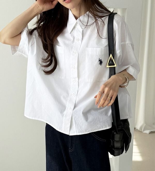 GeeRA（ジーラ）の「【ＵＳ．ＰＯＬＯ．ＡＳＳＮ】オーバーサイズ半袖シャツ（シャツ）」｜詳細画像