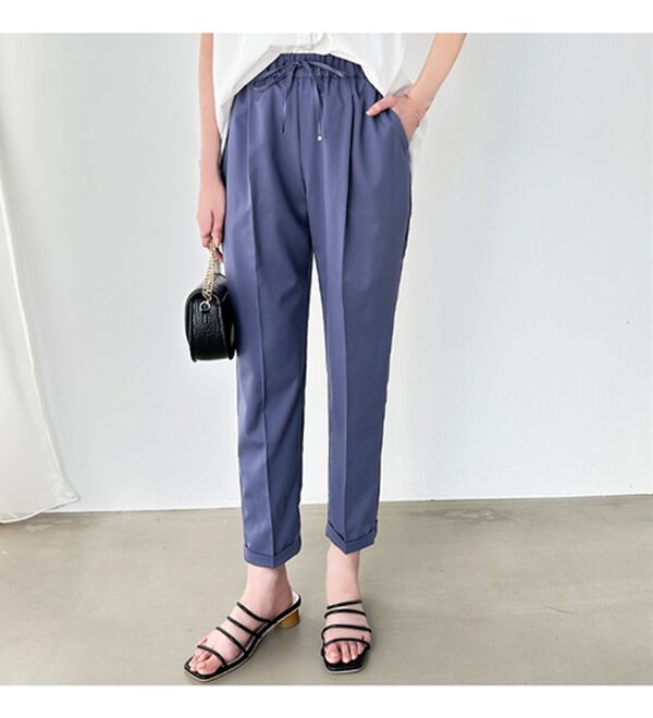 GeeRA（ジーラ）の「美脚とろみタックパンツ（フルレングスパンツ）」｜詳細画像