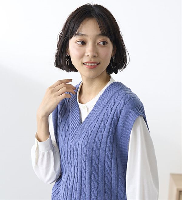 BELLUNA（ベルーナ）の「ニットベストアンサンブル（ベスト）」｜詳細画像