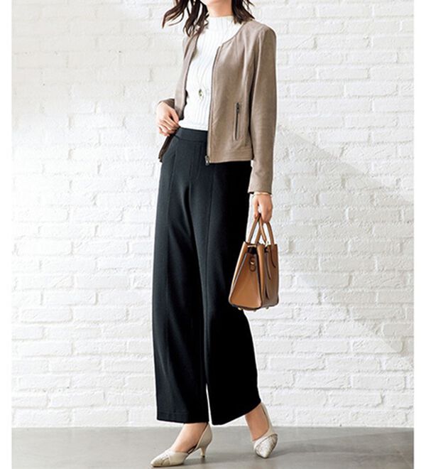 ルフラン（ルフラン）の「【３本組】優しい肌心地！ラク美デザインパンツ（フルレングスパンツ）」｜詳細画像