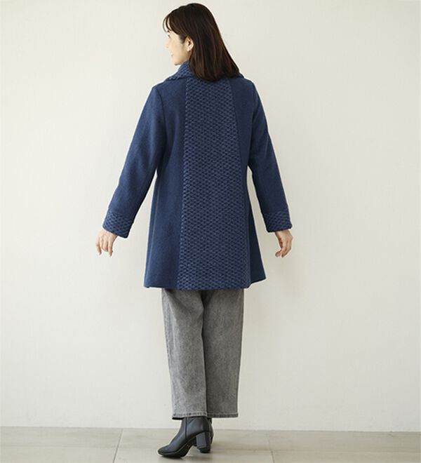 ルフラン（ルフラン）の「ウール混切替えデザインコート（ロングコート）」｜詳細画像