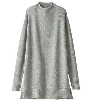 BELLUNA（ベルーナ）の「日常を贅沢に！シルクカシミヤセーター（ニット・セーター）」｜杢グレー