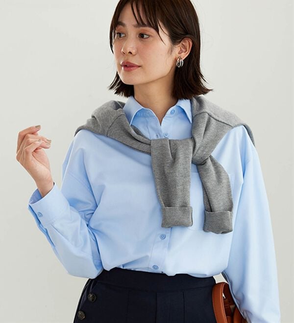 BELLUNA（ベルーナ）の「【快適Ｌａｂ．】重ね着にも活躍！イージーケアシャツ（シャツ）」｜詳細画像
