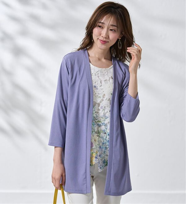 BELLUNA（ベルーナ）の「彩り花柄レースカーディガンアンサンブル（アンサンブル）」｜詳細画像