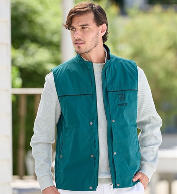 「＜ダンロップ・リファインド＞手ぶらでお出かけ便利ベスト（メンズベスト）」｜詳細画像