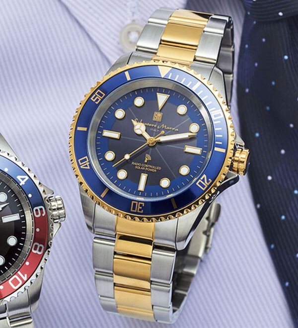 「サルバトーレマーラ　電波ソーラー時計（メンズ腕時計）」｜コンビ