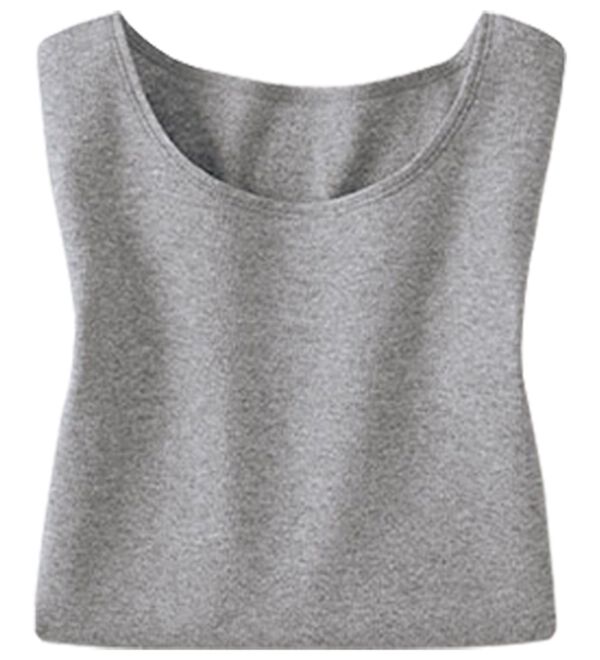 LAVIENNE（ラヴィエンヌ）の「【医師オススメ】綿１００％吸湿発熱あったかインナー　クルーネック５分袖（肌着・インナーウェア）」｜詳細画像