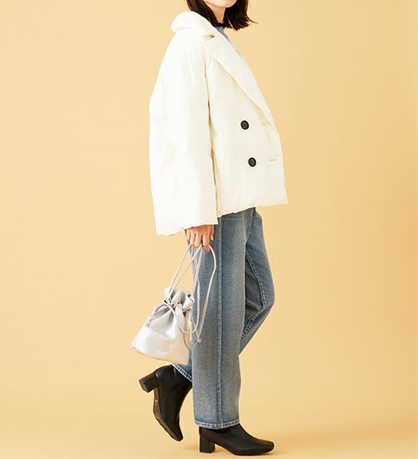 BELLUNA（ベルーナ）の「中わたショート丈ピーコート（ショートコート）」｜詳細画像