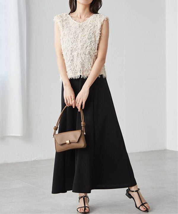 RANAN（ラナン）の「前後2WAYフリンジショートベスト（ベスト）」｜詳細画像