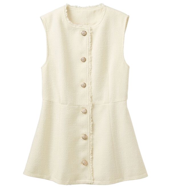 RANAN（ラナン）の「ペプラムツイードジレ（ジレ）」｜詳細画像