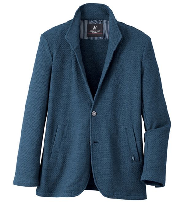 「＜コムルヴァン・オム＞男前！スタンドジャケット（メンズジャケット）」｜ダークネイビー系