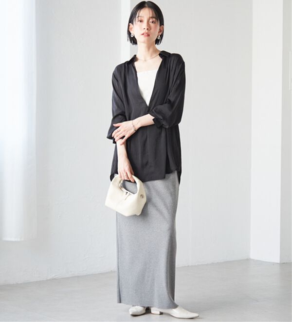 RANAN（ラナン）の「2WAYサテンスキッパーシャツ（シャツ）」｜詳細画像