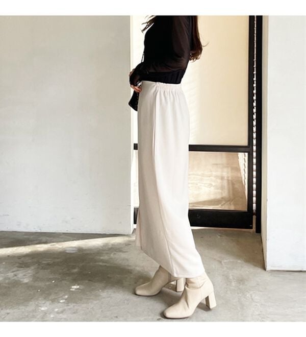 GeeRA（ジーラ）の「楽ちん！滑らか美ラインダンボールナロースカート（ロングスカート）」｜詳細画像