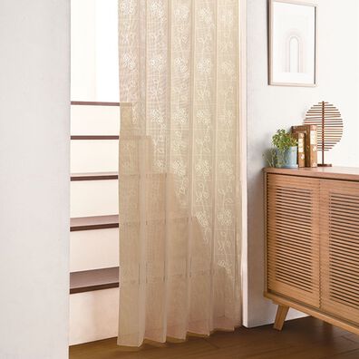 「日本製テイジン糸使用　断熱アコーディオンカーテン（のれん・間仕切り・カフェカーテン）」