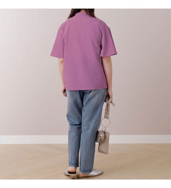 BELLUNA（ベルーナ）の「サッカー素材袖デザインブラウス（ブラウス）」｜詳細画像