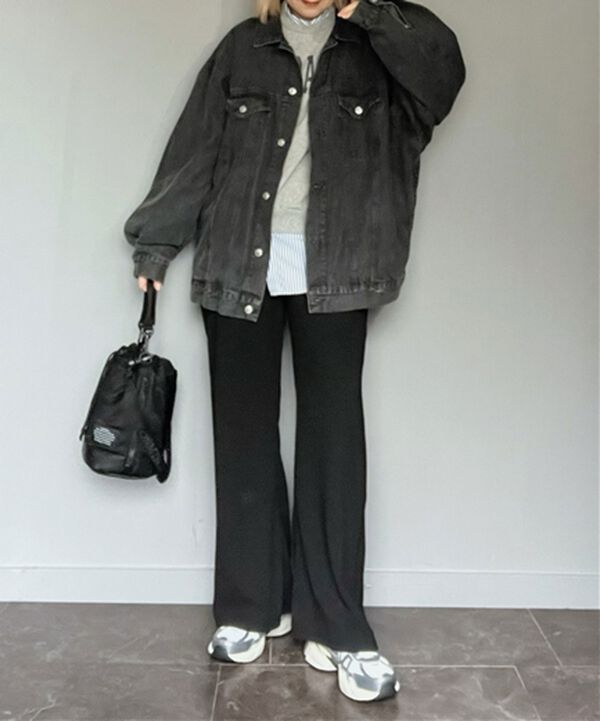 GeeRA（ジーラ）の「美脚見えカーブフレアパンツ（フルレングスパンツ）」｜詳細画像