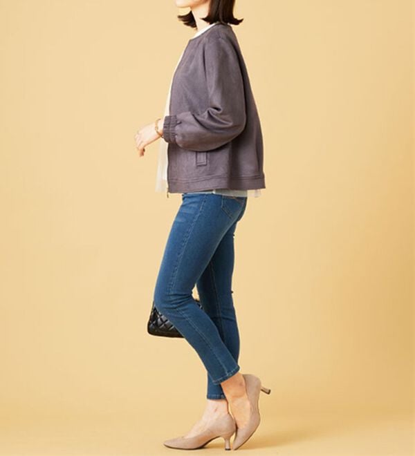 BELLUNA（ベルーナ）の「フェイクスエード切替ミドル丈ジャケット（その他ジャケット）」｜詳細画像