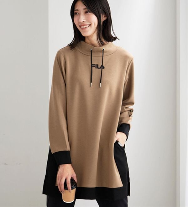 BELLUNA（ベルーナ）の「＜ＦＩＬＡ＞配色切替チュニックワンピース（チュニックワンピース）」｜詳細画像