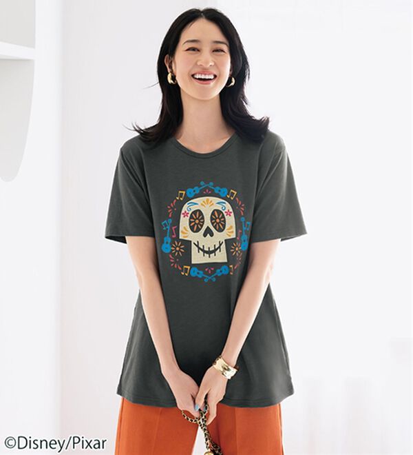 「＜Ｄｉｓｎｅｙ＞キャラクタープリントヴィンテージ風Ｔシャツ（チュニック）」｜詳細画像