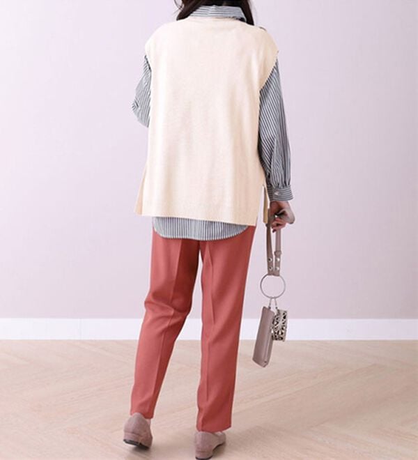 BELLUNA（ベルーナ）の「Ｄカン使いニットベスト（ベスト）」｜詳細画像