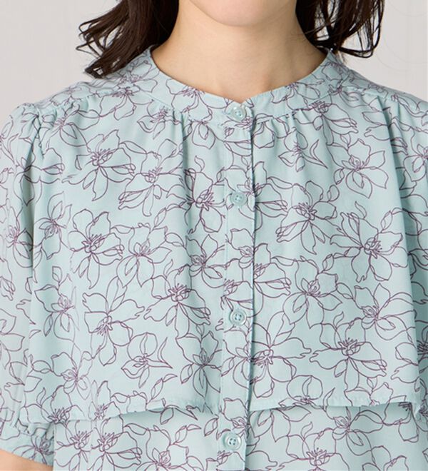 BELLUNA（ベルーナ）の「ケープ風デザインブラウス（ブラウス）」｜詳細画像