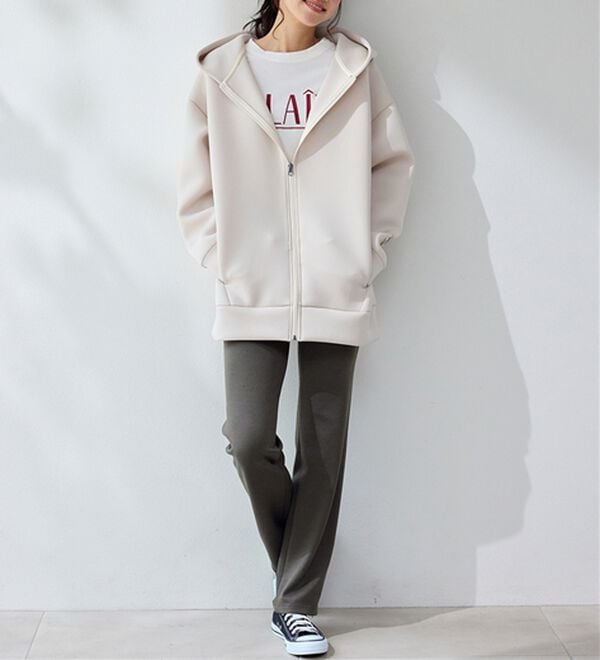 BELLUNA（ベルーナ）の「【選べる股下】ジャストフィットらくらくパンツ（フルレングスパンツ）」｜詳細画像