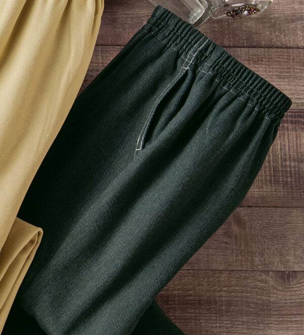 ルフラン（ルフラン）の「日本製肌に優しいあったか楽ラクパンツ（フルレングスパンツ）」｜黒