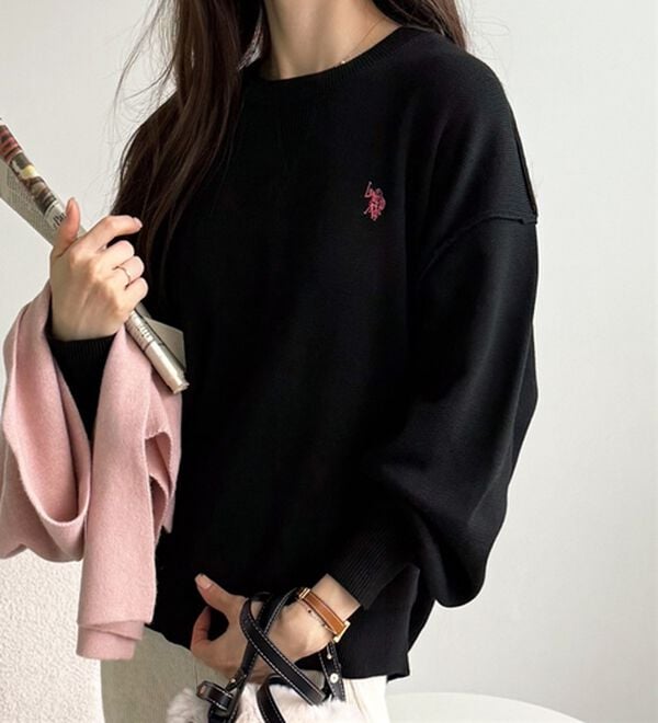 GeeRA（ジーラ）の「【U.S. POLO ASSN.】スウェットライクニット（ニット・セーター）」｜詳細画像