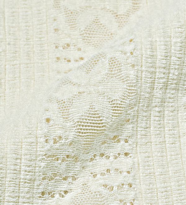 RANAN（ラナン）の「起毛レースハイネックブラウス（カットソー）」｜詳細画像