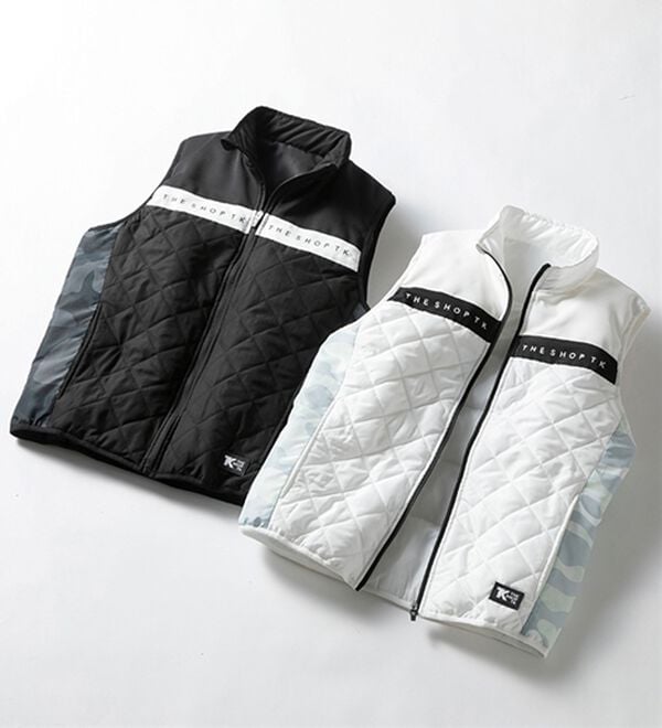 「＜ザ　ショップ　ティーケー＞軽量ストレッチカモフラ柄ベスト（メンズベスト）」｜詳細画像