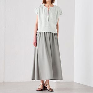 RANAN（ラナン）の「ワンピースアンサンブル（その他ワンピース）」｜オフホワイト／ライトグレー