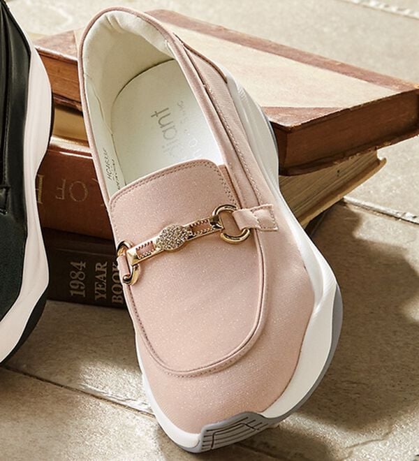 ルフラン（ルフラン）の「ビット金具付スニーカーローファー（スニーカー）」｜ピンクゴールド