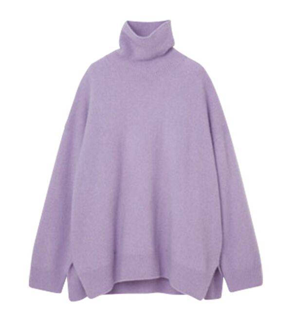 フォックス入りタートルネックニットプルオーバー - ベルーナ