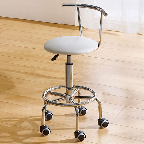 「２ｗａｙらくらく昇降式回転チェア（椅子・チェア・スツール）」｜ホワイト