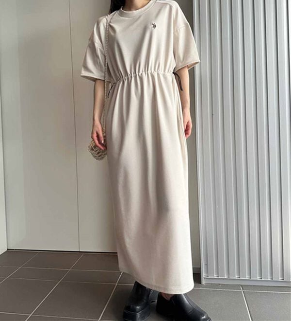 RANAN（ラナン）の「＜U.S.POLO ASSN.＞ドロストデザインワンピース（その他ワンピース）」｜詳細画像