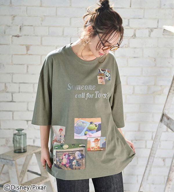 「＜Ｄｉｓｎｅｙ＞ディズニー映画ＰＨＯＴＯ風Ｔシャツ（チュニック）」｜詳細画像