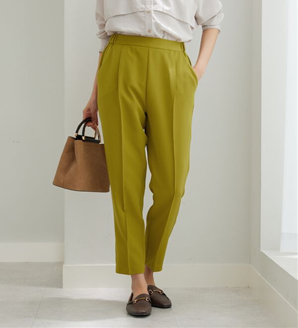 BELLUNA（ベルーナ）の「ダブルクロスタックテーパードパンツ（テーパードパンツ）」｜詳細画像