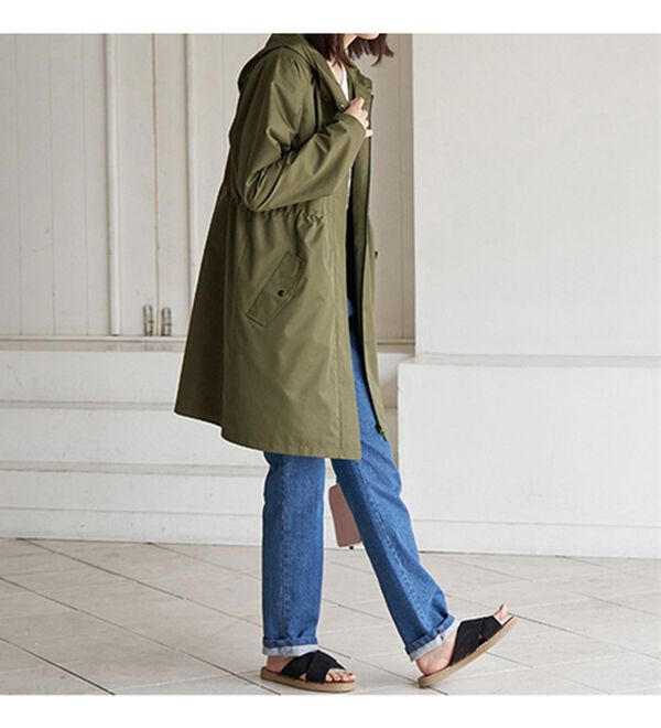 BELLUNA（ベルーナ）の「はっ水！ＵＶ対策ロングコート（ポーチ付）（ハーフコート）」｜詳細画像