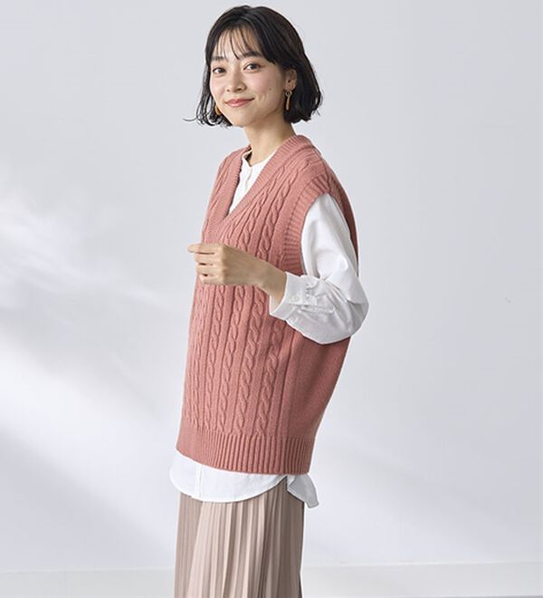 BELLUNA（ベルーナ）の「ニットベストアンサンブル（ベスト）」｜詳細画像