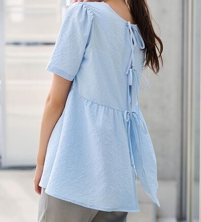 RANAN（ラナン）の「ひんやり！前後２ＷＡＹリボンデザインブラウス（ブラウス）」