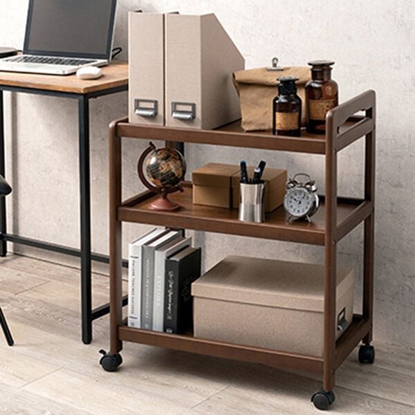 「天然木キッチンワゴン（調理台・キッチンカウンター）」｜詳細画像