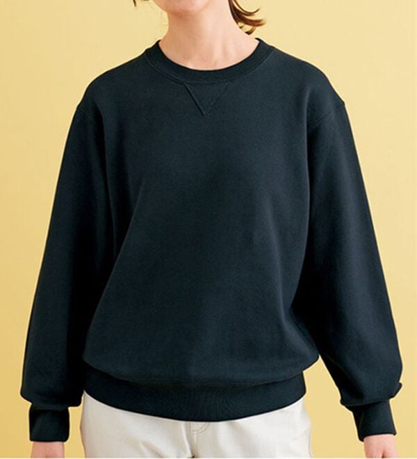 BELLUNA（ベルーナ）の「華奢見せ！しっかり裏毛素材コットン１００％トレーナー（トレーナー・スウェット）」｜詳細画像